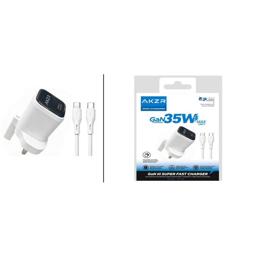 AKZR AR-26 35W PD charger with C to C cable
