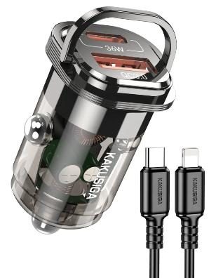 KAKUSIGA KSC-1193 PD36W+QC3.0 car charger (Type-C to Lightning)