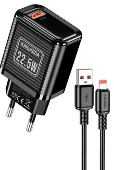 KAKUSIGA KSC-1694 22.5W Private Mold Charger Set (EU) Lightning