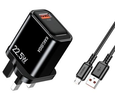 KAKUSIGA KSC-2210 22.5W Private Mold Charger Set (UK) Lightning