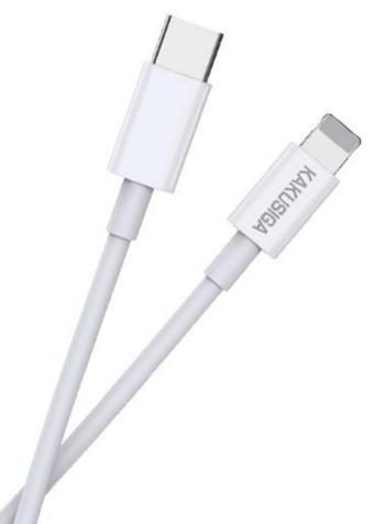 KAKUSIGA KSC-653 PD25W fast charging short cable (Type-C to Lightning) (25cm)