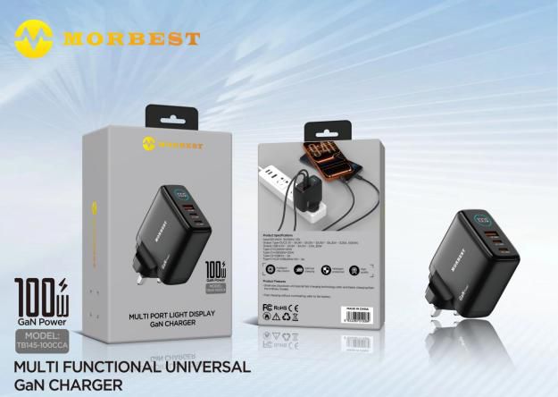 MOREBEST TB145CCA 100W LED Wall charger with display