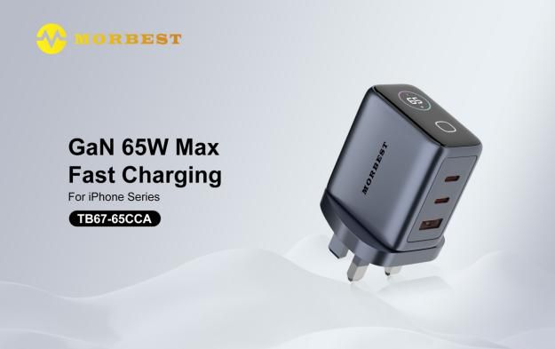 MOREBEST TB67-65CCA 65W digital display Wall charger