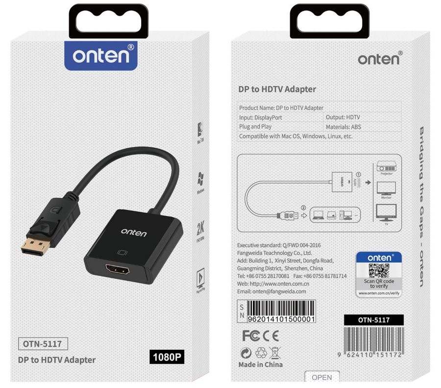 ONTEN OTN-5117 DP to HDTV