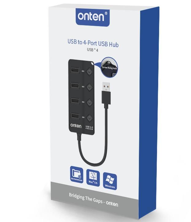 ONTEN OTN-5302 HUB/USB 4- Port HUB