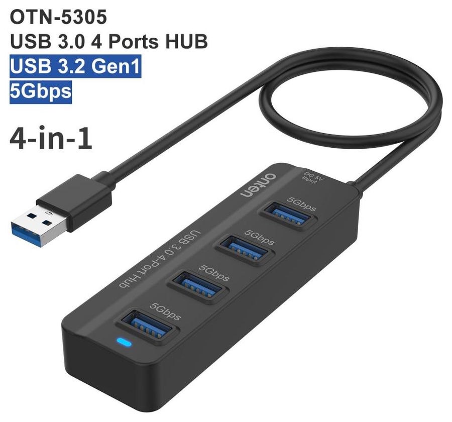 ONTEN OTN-5305 4-in-1 USB 3.0 4-Port HUB