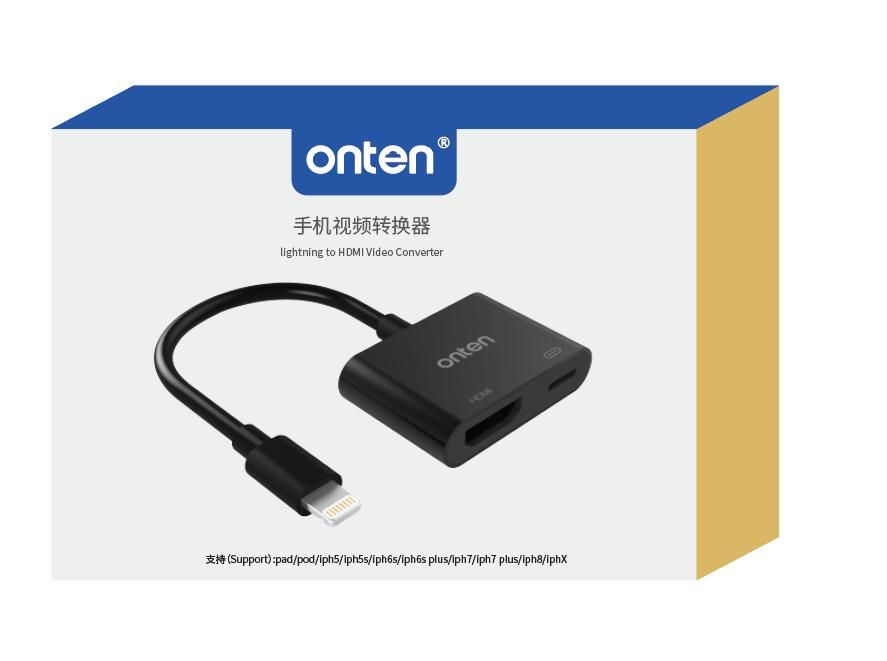 ONTEN OTN-7565S 2-in-1 screen mirroring adapter