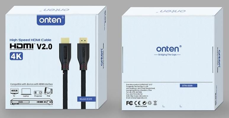 ONTEN OTN-8309 4K@60hz High Speed HDMI Cable HDMI V2.0