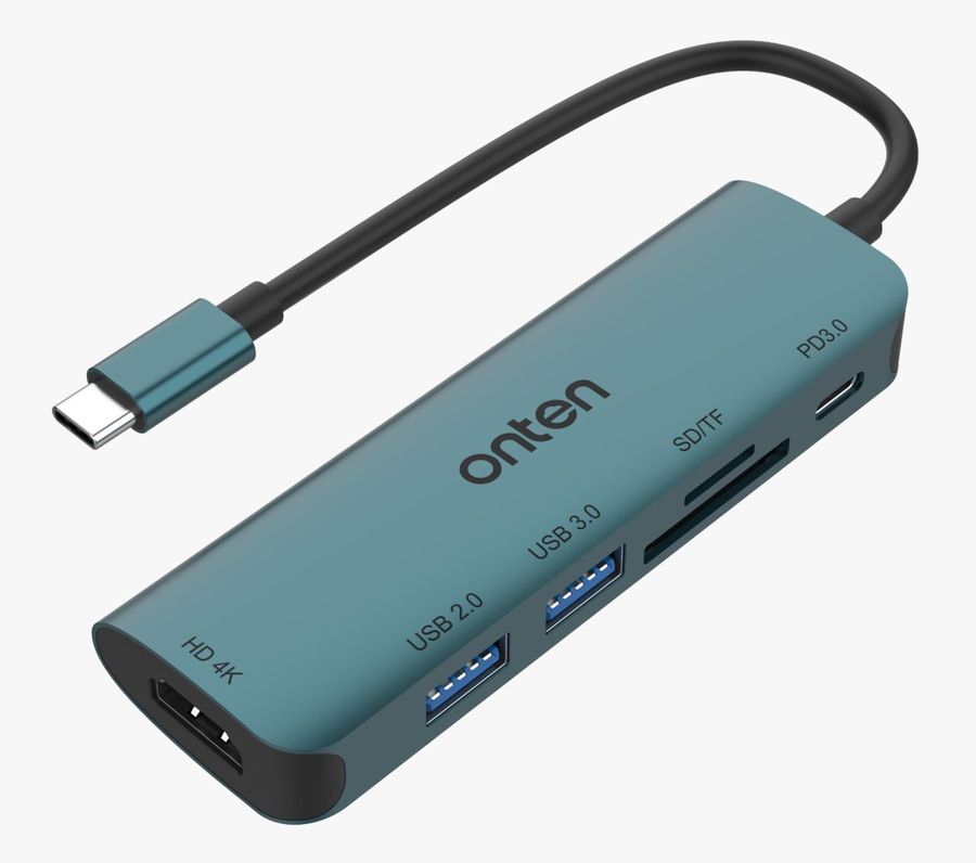 ONTEN OTN-95116D 6-in-1 Type-C Multi- function dock station