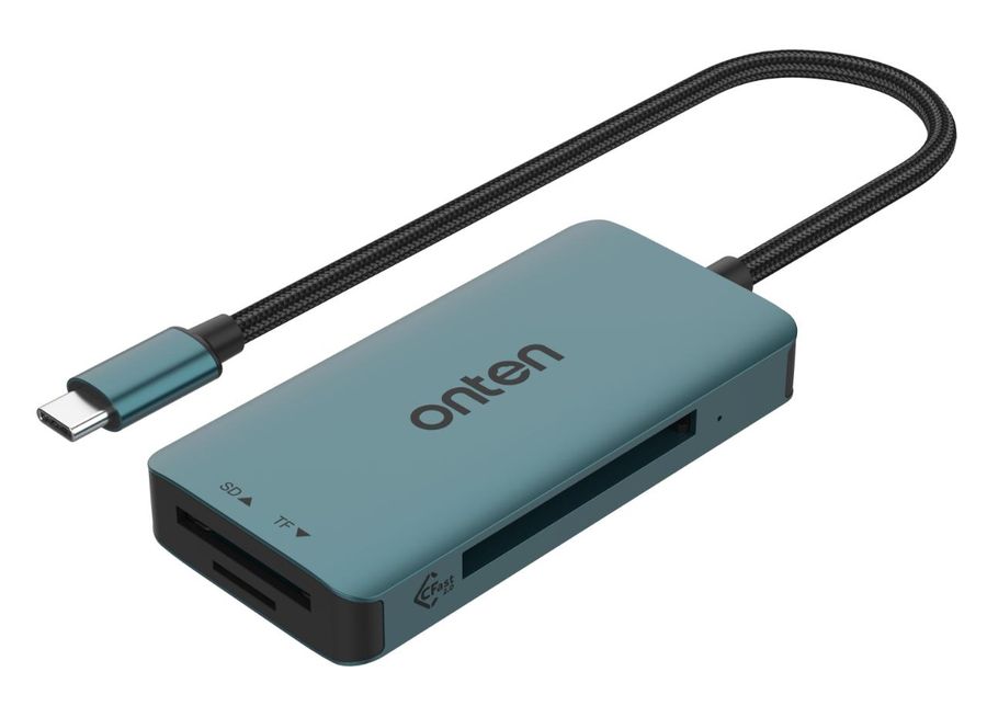 ONTEN OTN-C15 CFast & SDXC & Micro SDXC Card Reader Support: USB-C CFast , SD