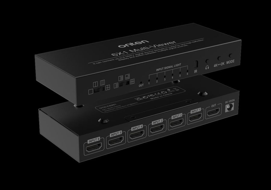 ONTEN OTN-CS961 6x1 HDMI 1.4 Seamless Multi-viewer 4K@30Hz 6x1HDMI 1.4 4K@30Hz