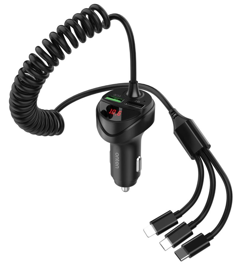 ONTEN OTN-CW73 5-in-1 Multiport Car Charger