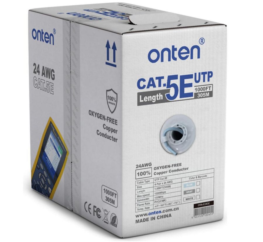 ONTEN OTN-E601 black Cat6 network cable