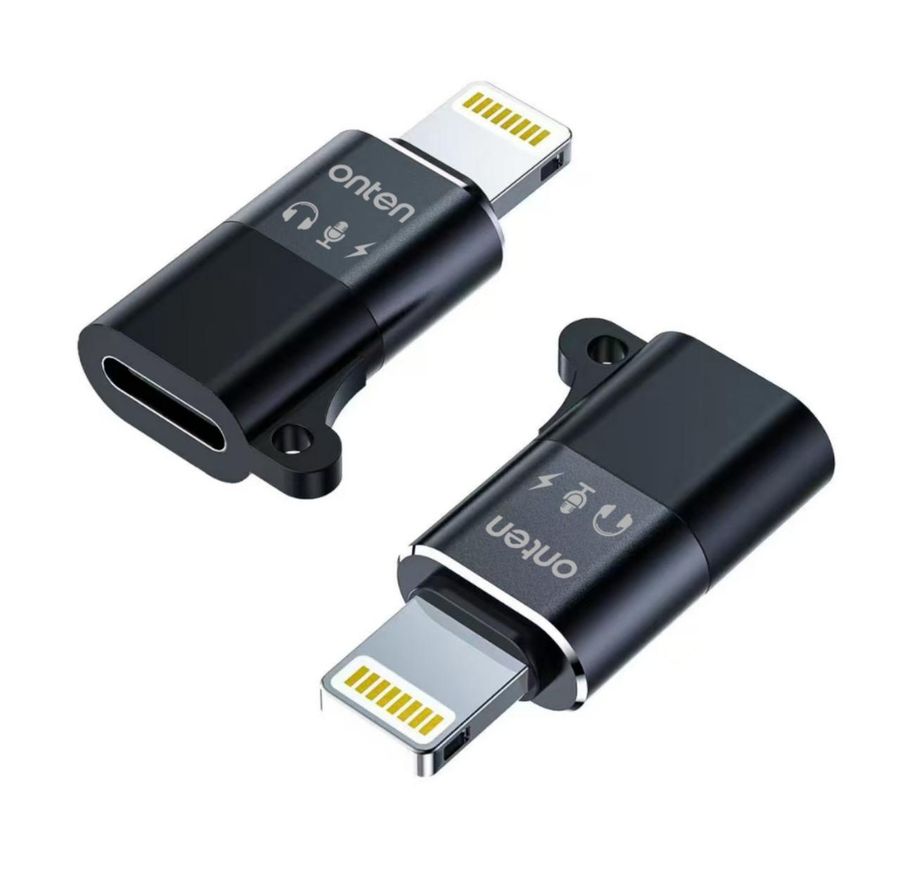 ONTEN OTN-LT106 Ligtning to USB-C(F) USB-C Female to Lightning Male Support: Type-C interface headphones, as well as cha