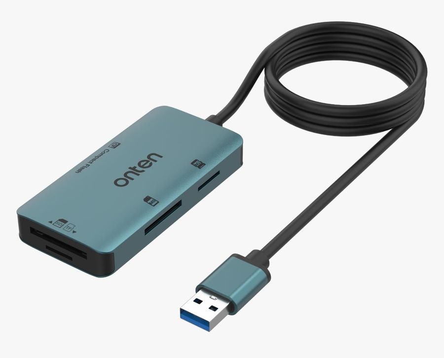 ONTEN OTN-UA17 5-in-1 USB-A Card Reader for CF M2 MS SD/TF
