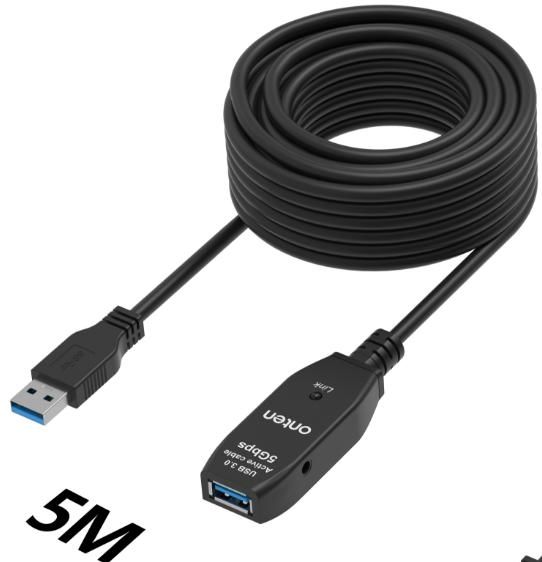 ONTEN OTN-US207 ) Ultra high speed USB 3.0 5M extension cable (with chip)