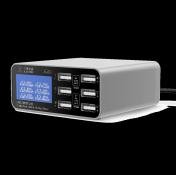MEGA-IDEA B640 Digits Display Desktop Power Supply 40W, 6 ports