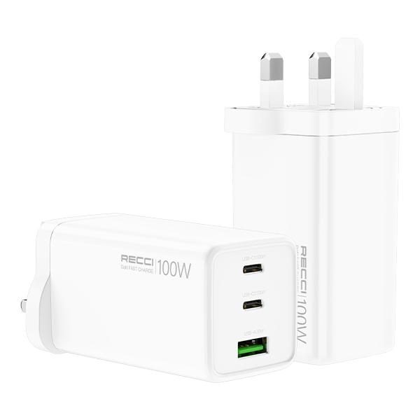 RECCI RC110U 100W GaN Smart Charger UK PLUG
