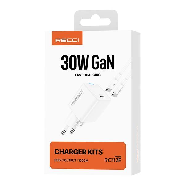 RECCI RC112E PD 30W EU plug PD charger