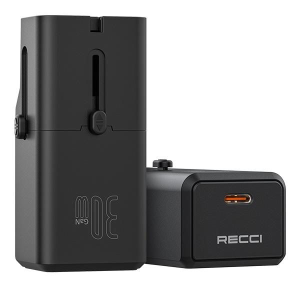 RECCI RCG-P07 Global MINI 30W gallium nitride fast charger Multifunctional/ Universal Charger