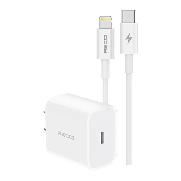 RECCI RCK-08CCL 20W CN plug PD charger Cn/us PLUG