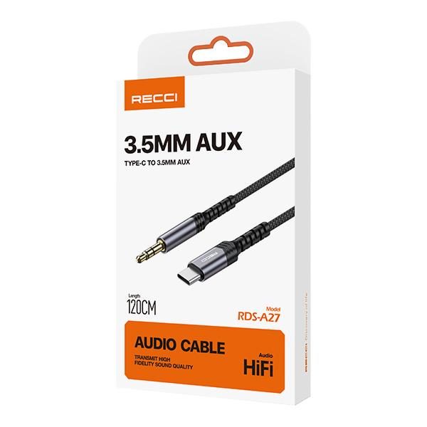 RECCI RDS-A27 Aux Audio Cable 120cm