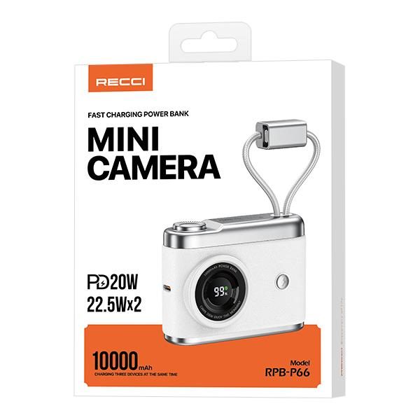 RECCI RPB-P66 MIMI Camera 22.5W+PD 20W