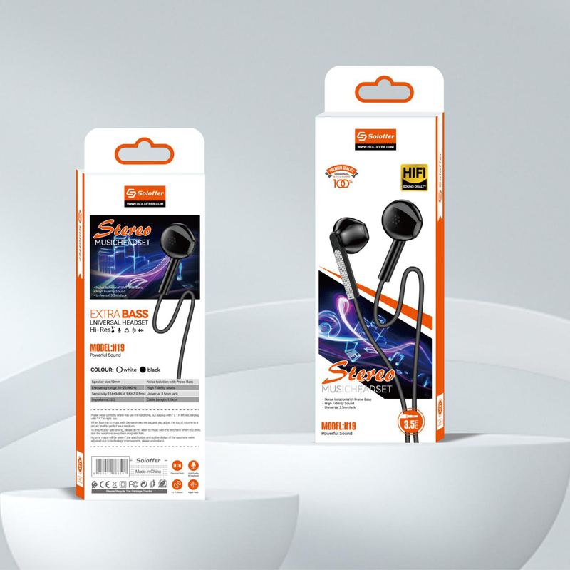 SOLOFFER H19 Wired earphones