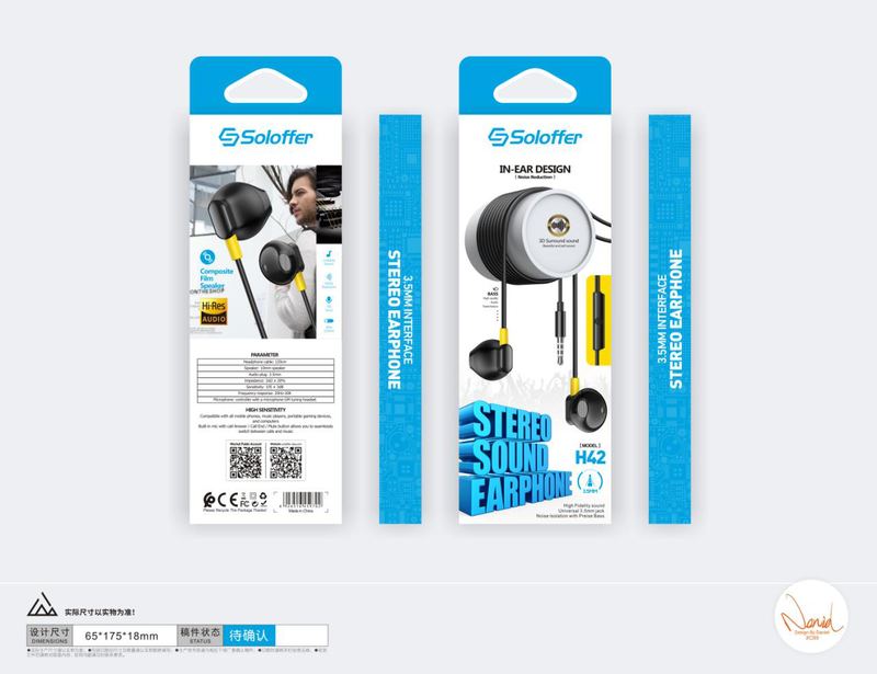 SOLOFFER H42 Wired earphones