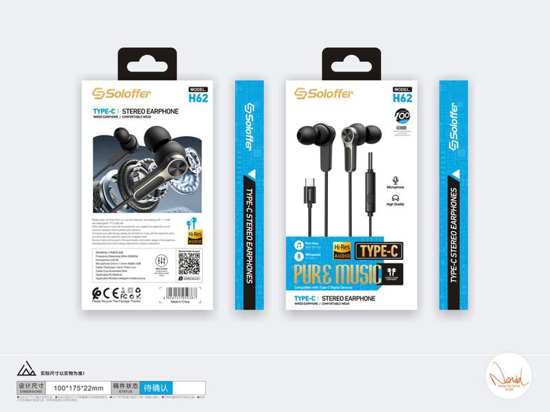 SOLOFFER H62 TC Wired earphones
