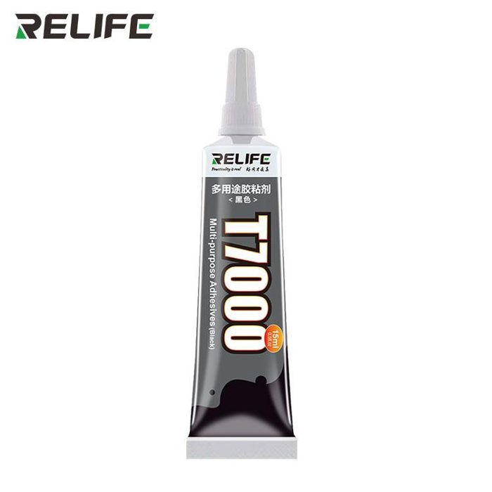 RELIFE T7000 Pegamento Multiusos/Negro/15ML