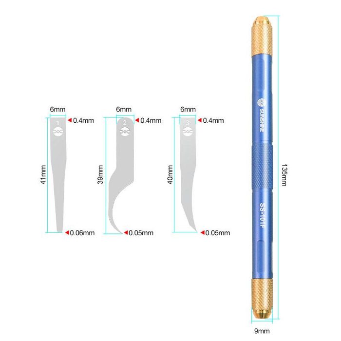 SUNSHINE SS-101F Chip Repair Premium Blade Set